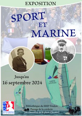 affiche exposition Sport et Marine SHD Toulon