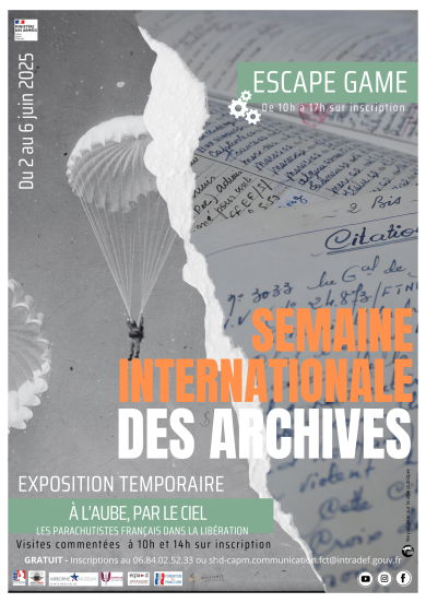 Semaine internationale des archives - Escape game à la caserne Bernadotte et exposition temporaire du 2 au 6 juin 2025