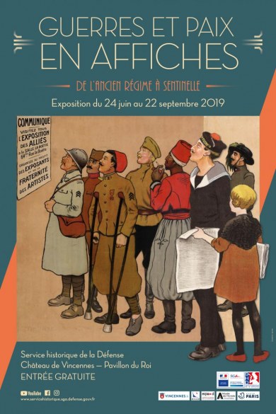 Affiche de l'exposition Guerre et Paix en affiche