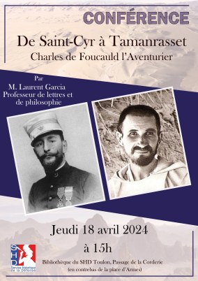 affiche conférence SHD Toulon Charles de Foucault